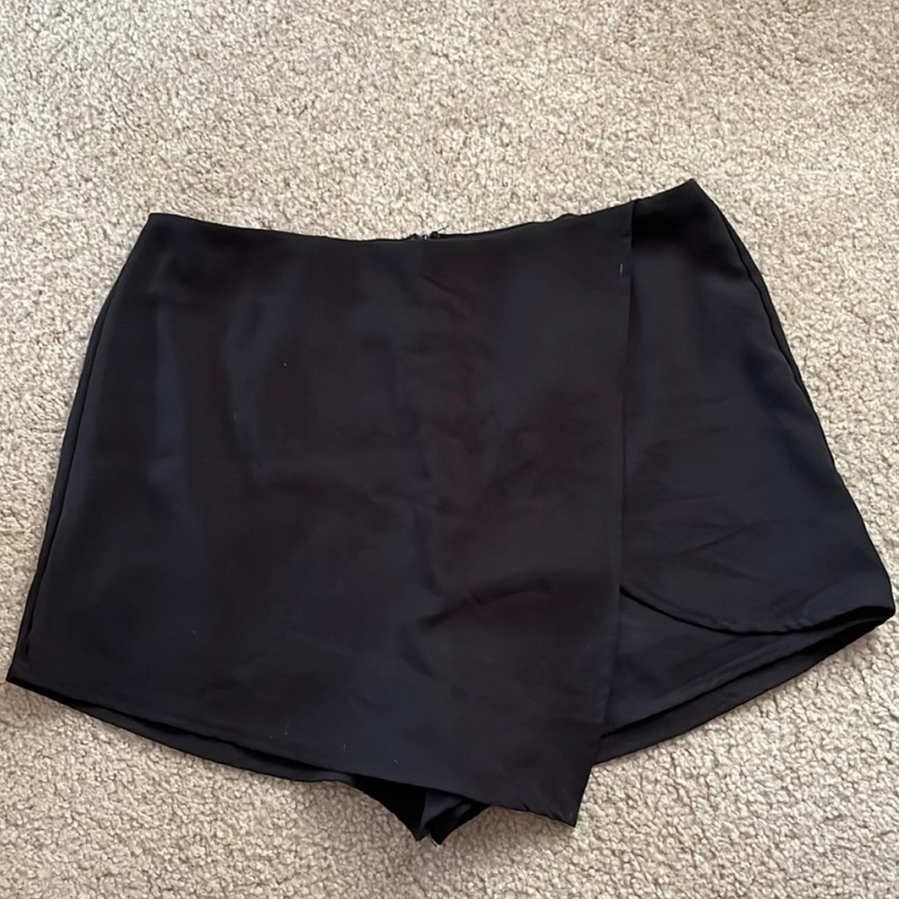 She + Sky Black Skorts with A-Line Cut